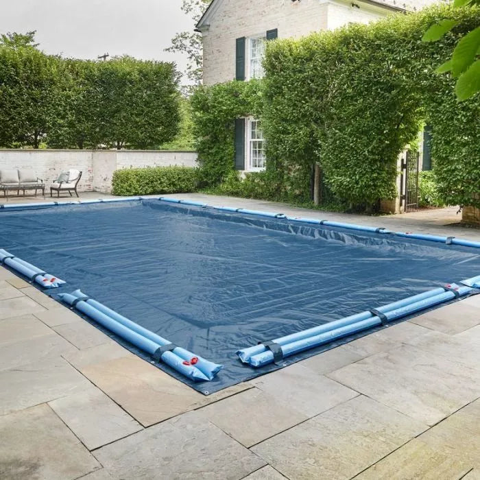 Toile hivernale opaque rectangulaire Deluxe pour piscine creusée – Grade 15 ans – Noir