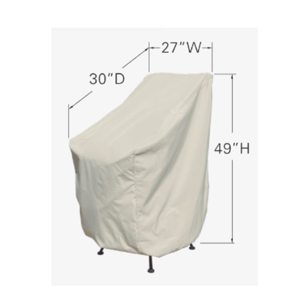 Housse de protection Treasure Garden CP111 – Chaises empilées ou tabourets de bar – Tissu RhinoWeave