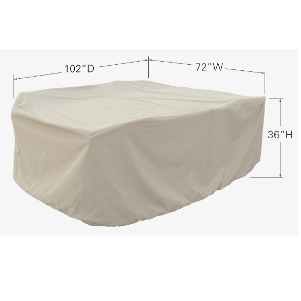 Treasure Garden PFC594 — Housse Medium pour table ovale/rectangulaire avec chaises