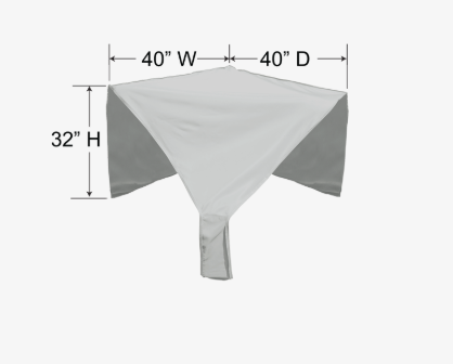 Housse de protection pour sectionnel d’angle PFC404 – Polyester 300D résistant – Gris pâle
