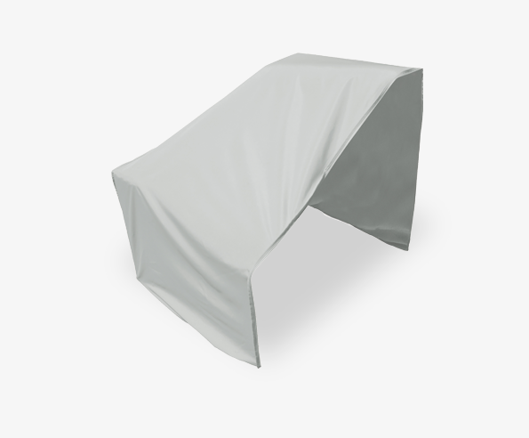 Housse de protection pour sectionnel droit PFC401 – Polyester 300D résistant – Gris pâle