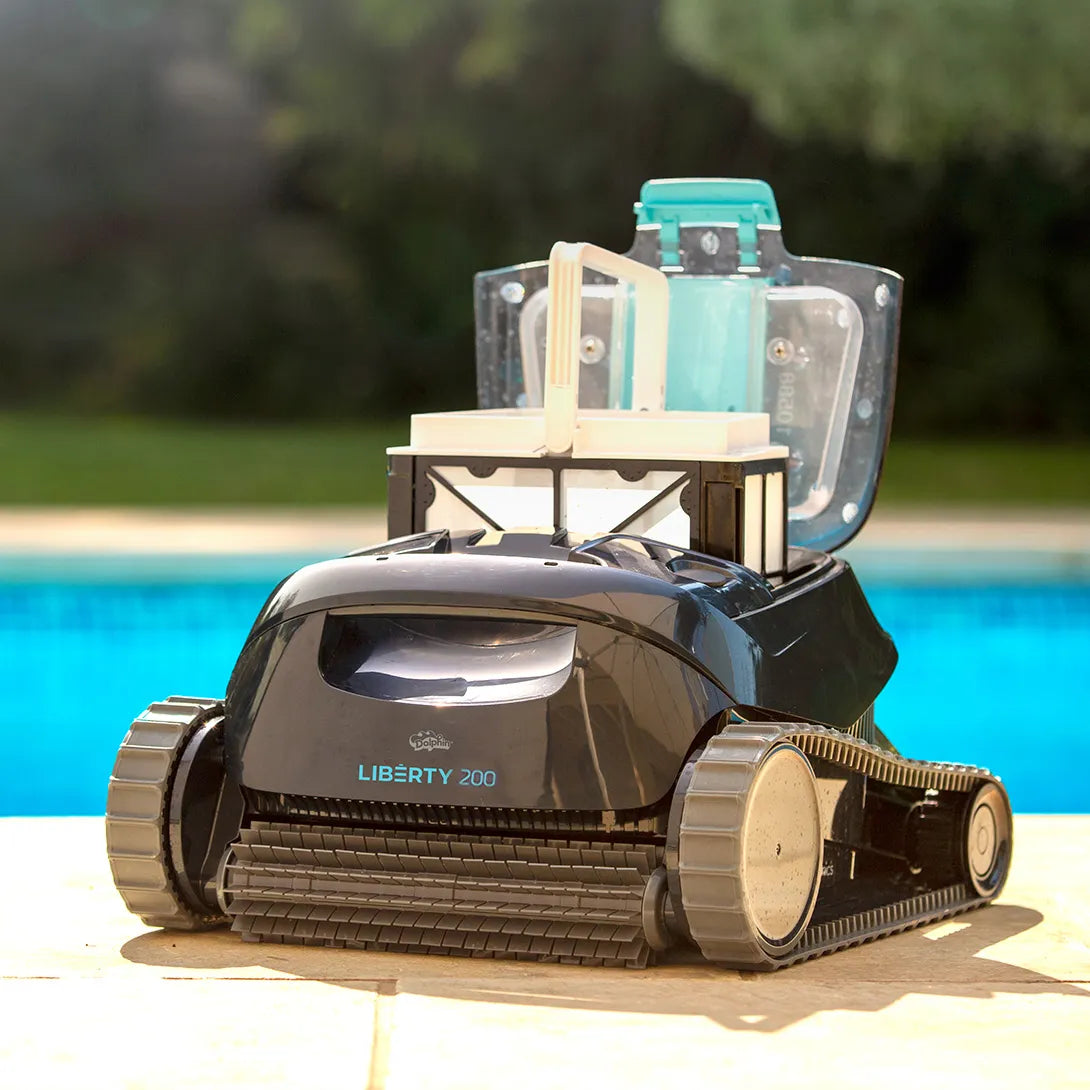 Robot Nettoyeur de Piscine Dolphin LIBERTY 200 Sans Fil – Nettoyage du Fond et des Parois