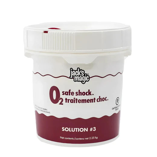 Solution O₂ Safe Shock Jack's Magic – Choc non chloré 2,25 kg