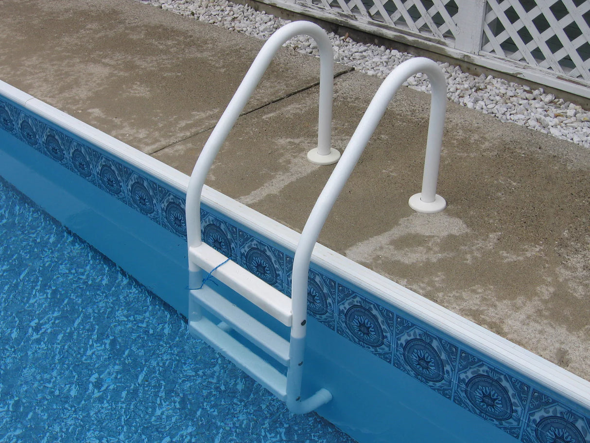 Échelle de piscine creusée Saftron Classic Series grise – 24 po | Liquidation