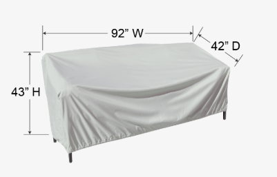 Treasure Garden PFC743 — Housse X-Large pour sofa (canapé) – gris pâle