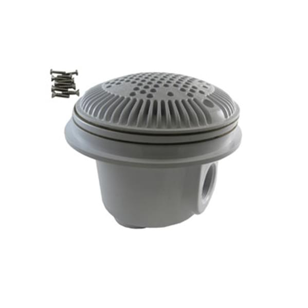 Drains de fond anti-vortex 1,5 po Hayward – 8" gris foncé (paquet de 2)