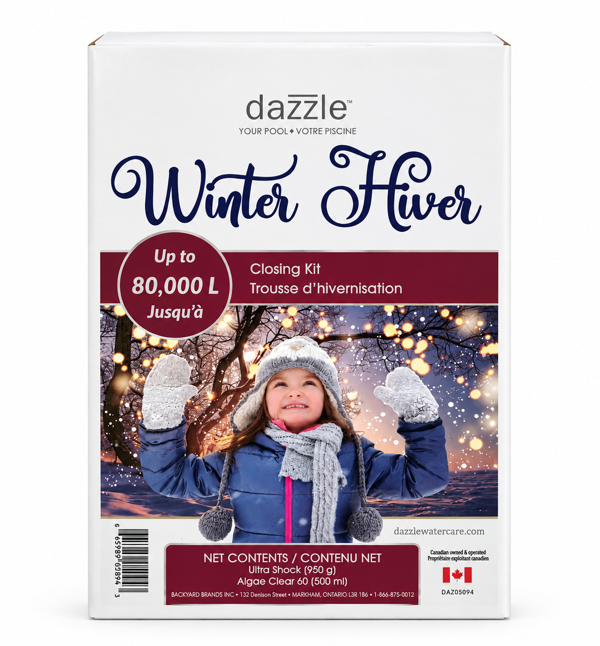 Trousse d’hivernisation Premium Dazzle – Jusqu’à 80 000 L