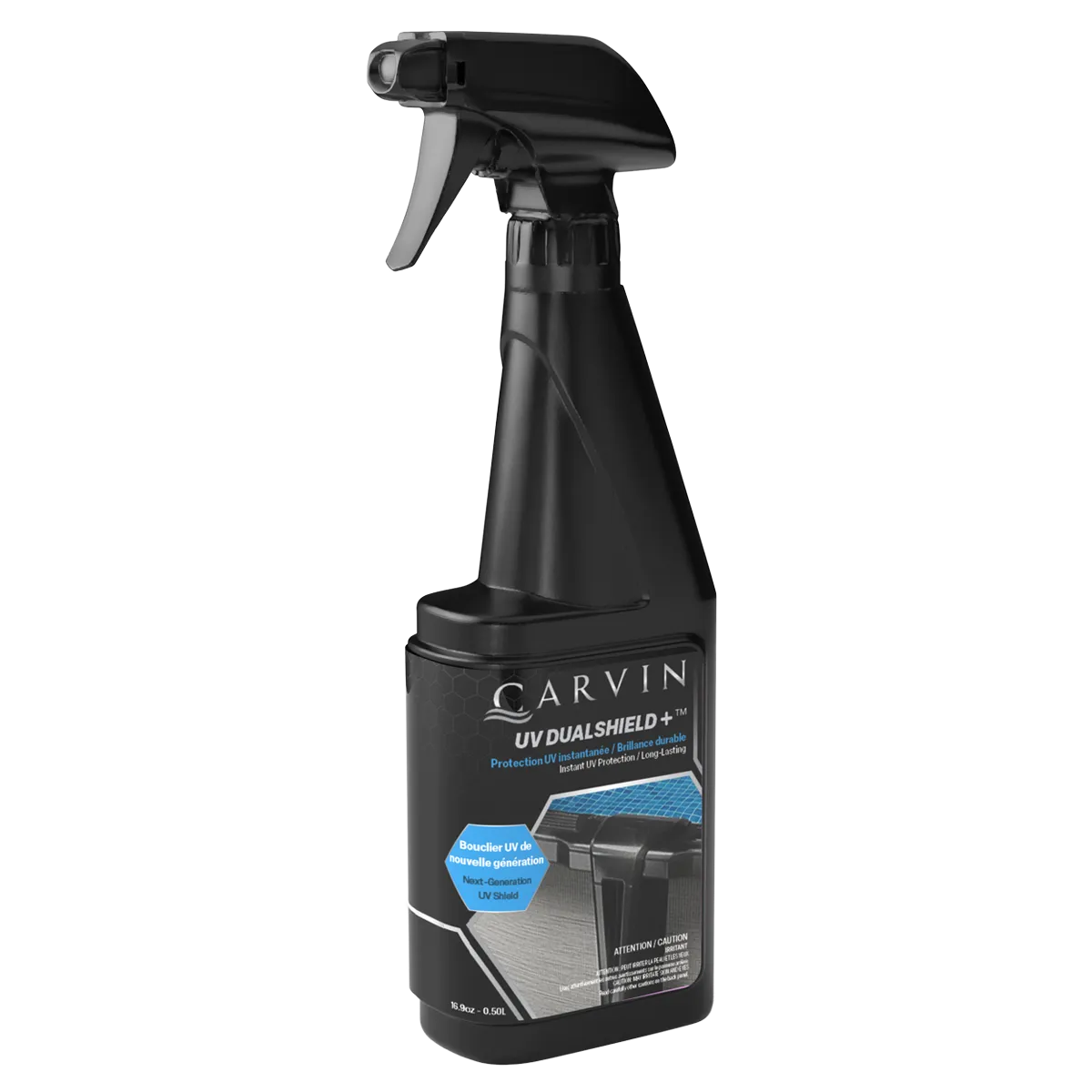 Carvin UV DualShield+ 500 ml – Protecteur UV pour surfaces de piscine et mobilier extérieur