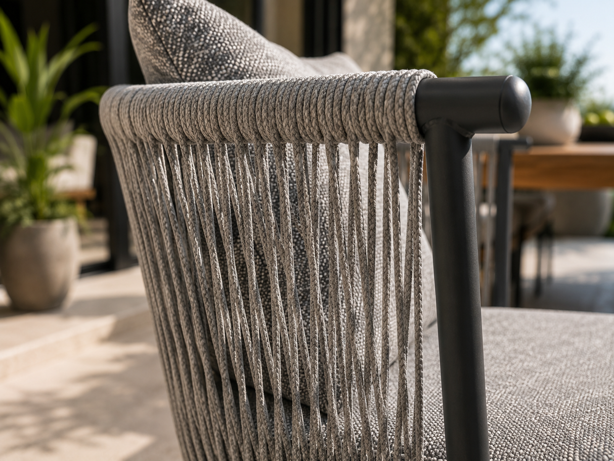 Chaise de salle à manger Happy Bay par ATOLL | Confort exceptionnel et design haut de gamme pour l'extérieur