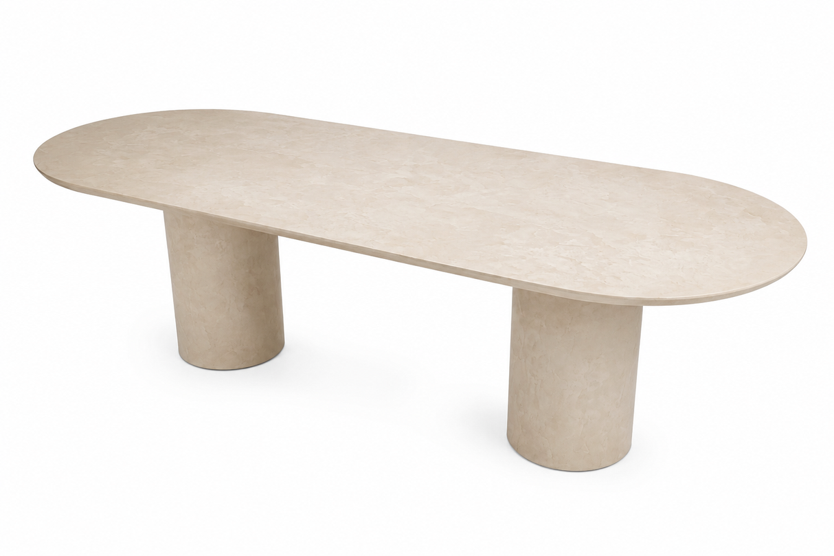 Table à manger Java Light en fibrociment 95 po par Atoll