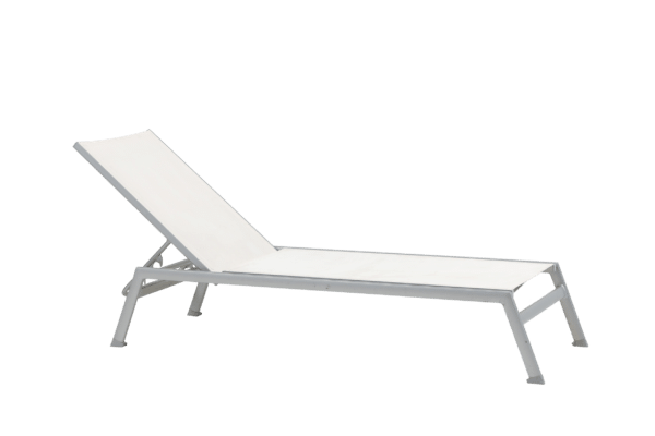 Chaise Longue Ratana Collection Lucca Blanche