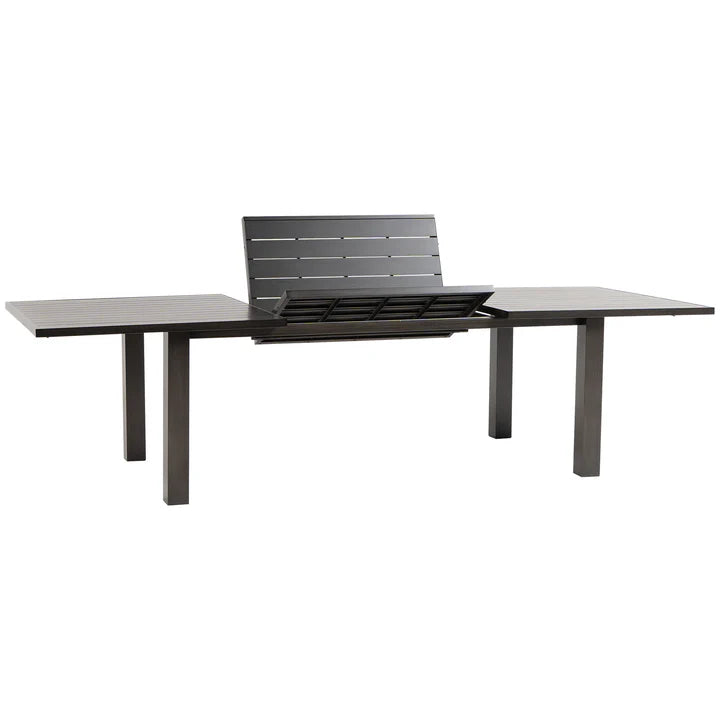 Ensemble de salle à manger extérieur Ratana en liquidation – Table extensible Mezo et 8 chaises Lucia Ash Grey