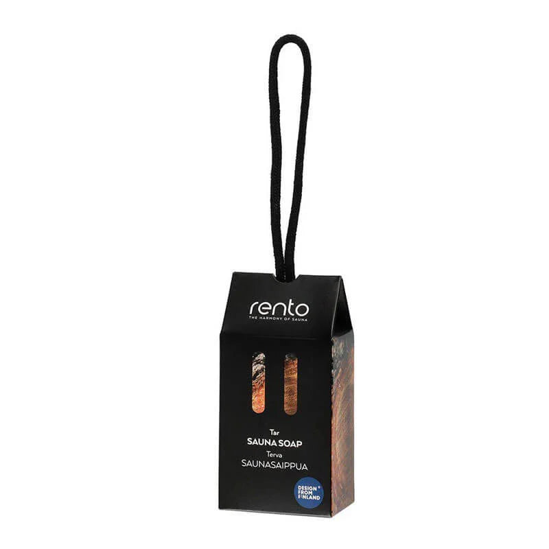 Savon Sauna RENTO Terva – Savon doux végétal au parfum de chalet finlandais