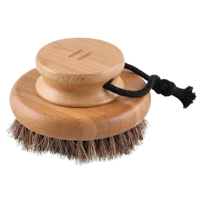 Brosse corporelle RENTO – Brosse ronde exfoliante pour sauna et brossage à sec