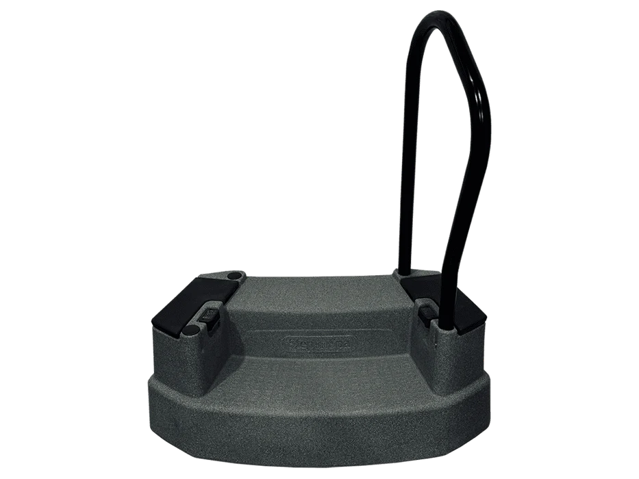 Marche pour spa Step-In-Spa avec rampe et éclairage LED – Graphite