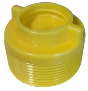 Bouchon jaune Fileté