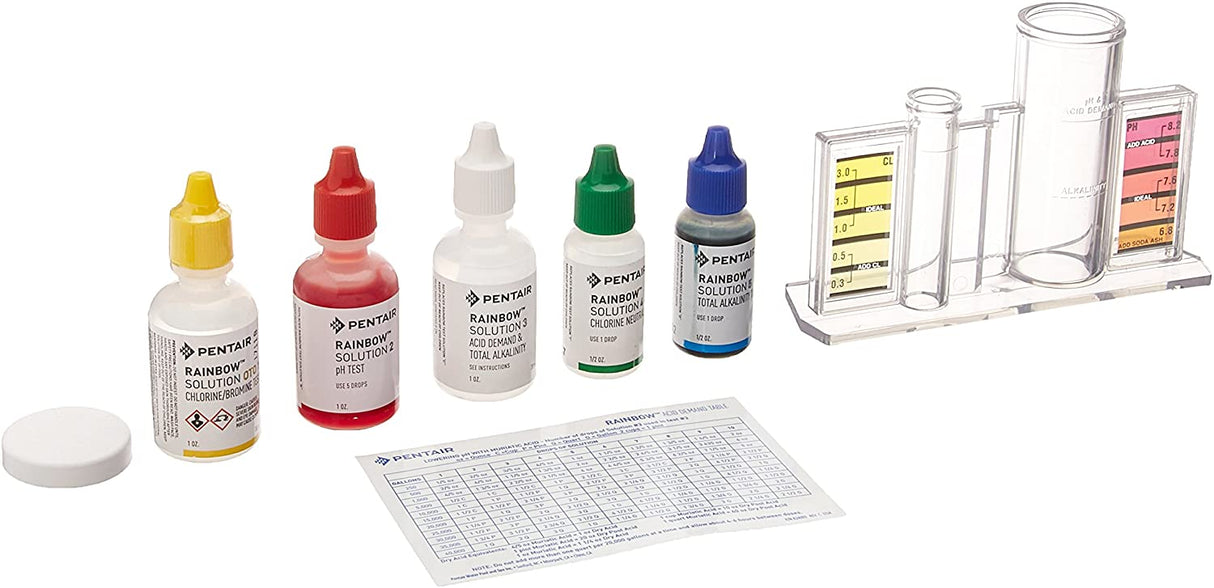Pentair R151186 – Kit de Test 4-en-1 Tout-en-Un pour Piscine et Spa