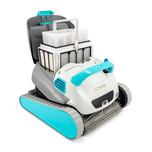 Robot Nettoyeur de Piscine Dolphin Active 40 – Connecté Wi-Fi®, Filtration Multi-Couches et Nettoyage Complet