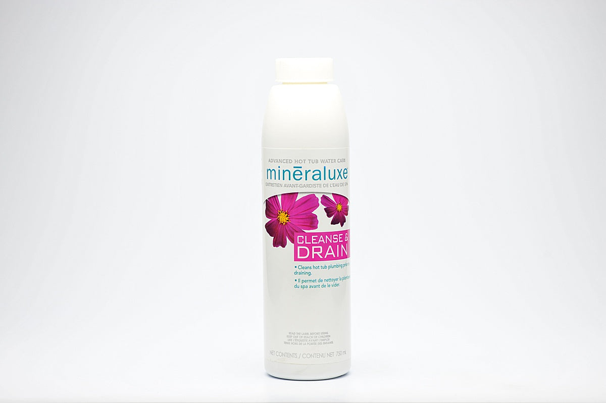 Minéraluxe Cleanse & Drain – Nettoyant pour tuyauterie de spa