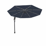 Parasol Cantilever Treasure Garden Starlux AKZ Plus 13’ Octogonal Latitude Navy | Parasol Déporté avec Lumières Intégrées