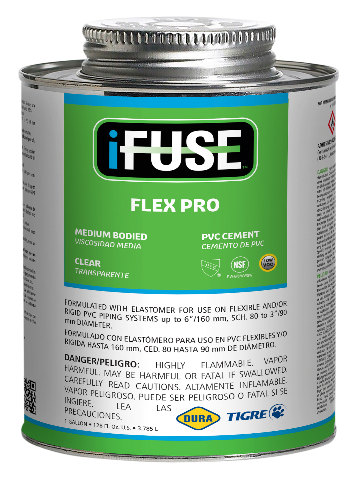 Colle Plomberie Dura IFUSE Clear Flex Pro IFQP160 – Ciment PVC 1/4 Pint