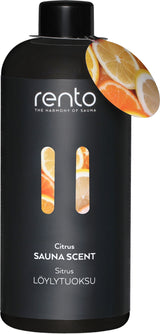 Parfum pour sauna RENTO Agrumes (Citrus) – Aromathérapie rafraîchissante pour sauna – 400 ml