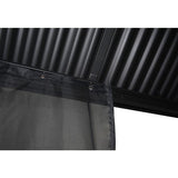 Gazebo Métropolis en Aluminium Noir avec Toit en Galvalume® - Corriveau International
