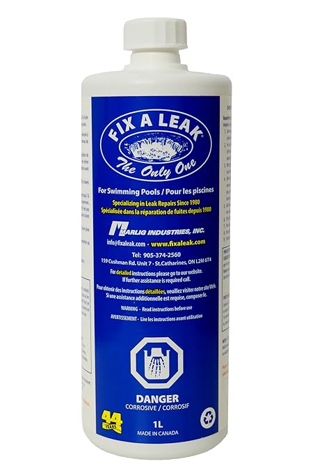 Scellant pour fuites – Fix A Leak 1 Litre / 32 oz – Pour piscines et spas
