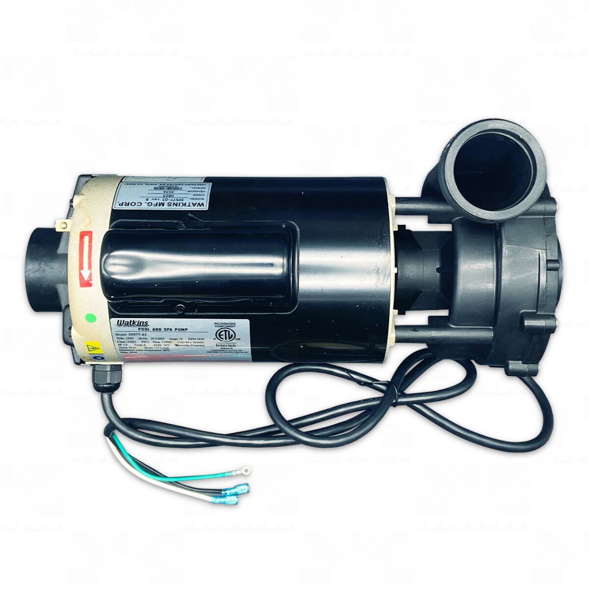 Pompe de jets Wavemaster 2 HP – 1 vitesse, 230 V, cadre 48, ports 2″ – OEM Caldera/Hot Spring (72194)