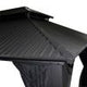 Gazebo Métropolis en Aluminium Noir avec Toit en Galvalume® - Corriveau International
