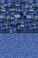 Toile Blue Slate Streamstone Ronde et Ovale pour Piscine Hors-Terre