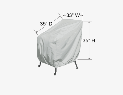 Housse de protection pour chaise longue PFC711 – Polyester 300D résistant – Gris pâle