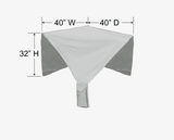 Housse de protection pour sectionnel d’angle PFC404 – Polyester 300D résistant – Gris pâle