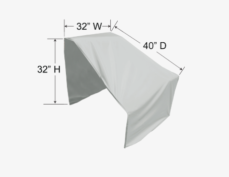 Housse de protection pour sectionnel gauche PFC403 – Polyester 300D résistant – Gris pâle