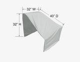 Housse de protection pour sectionnel gauche PFC403 – Polyester 300D résistant – Gris pâle