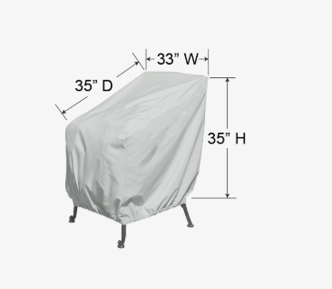 Housse de protection PFC711 – Chaise longue extérieure – Polyester 300D résistant – Gris pâle
