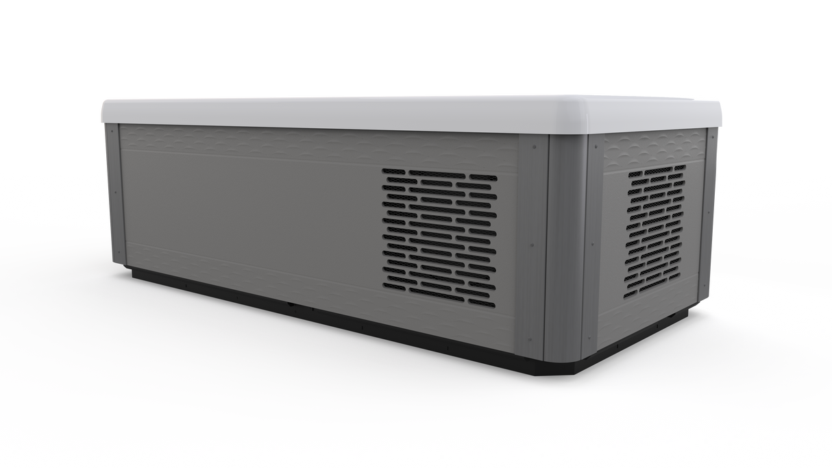 Vigor Cold Plunge Hot Spring – Blanc Arctique avec habillage Cendré