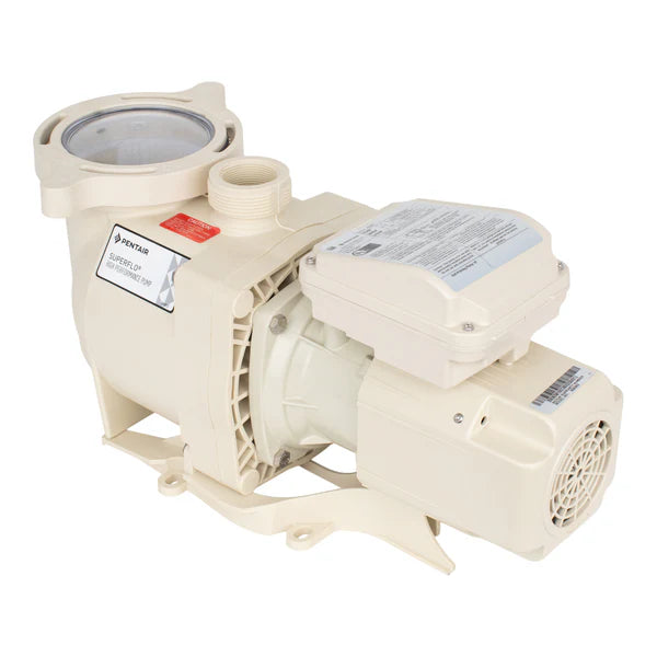 Pompe de piscine Pentair SuperFlo® 1,1 THP monovitesse avec moteur TEFC NEMA Premium® – 348190