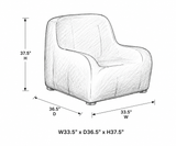 Housse Ratana pour fauteuil club extérieur – 33,5 x 36,5 x 37,5 po