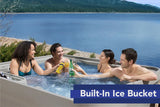 Spa 5 Places Freeflow Excursion Premier – Coque Arctic White Cabinet Charcoal