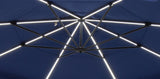 Parasol Cantilever Treasure Garden Starlux AKZ Plus 13’ Octogonal Latitude Navy | Parasol Déporté avec Lumières Intégrées