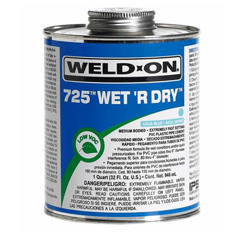 Colle Bleue Weld-On 4 oz – Pour PVC, CPVC et ABS