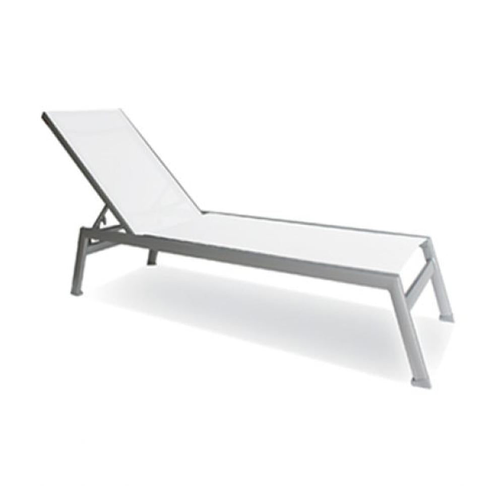 Chaise Longue Ratana Collection Lucca Blanche