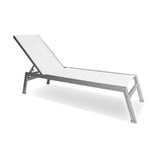 Chaise Longue Ratana Collection Lucca Blanche