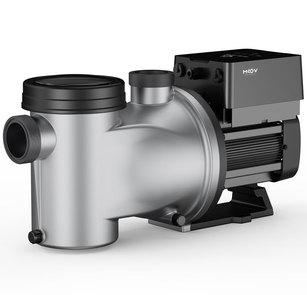 Pompe Moov AI Inverter 2 HP – Pompe de piscine à vitesse variable intelligente avec WiFi