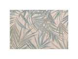 Tapis extérieur Paradise Cove 100 % polyester recyclé – Motif feuilles contemporain