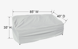 Treasure Garden PFC733 — Housse Large pour sofa (canapé) – gris pâle