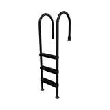 Échelle premium noire en acier inoxydable pour piscine hors terre – Trident