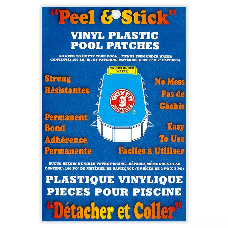 Kit de patches en vinyle pour réparation de toile de piscine – BXR-10