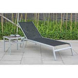 Chaise Longue Ratana Collection Lucca Noir